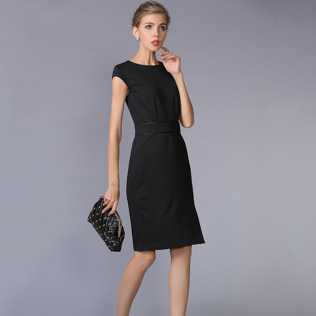 Dongfan-Sleeveless Women Office Elegant Summer Dress Supplier-2