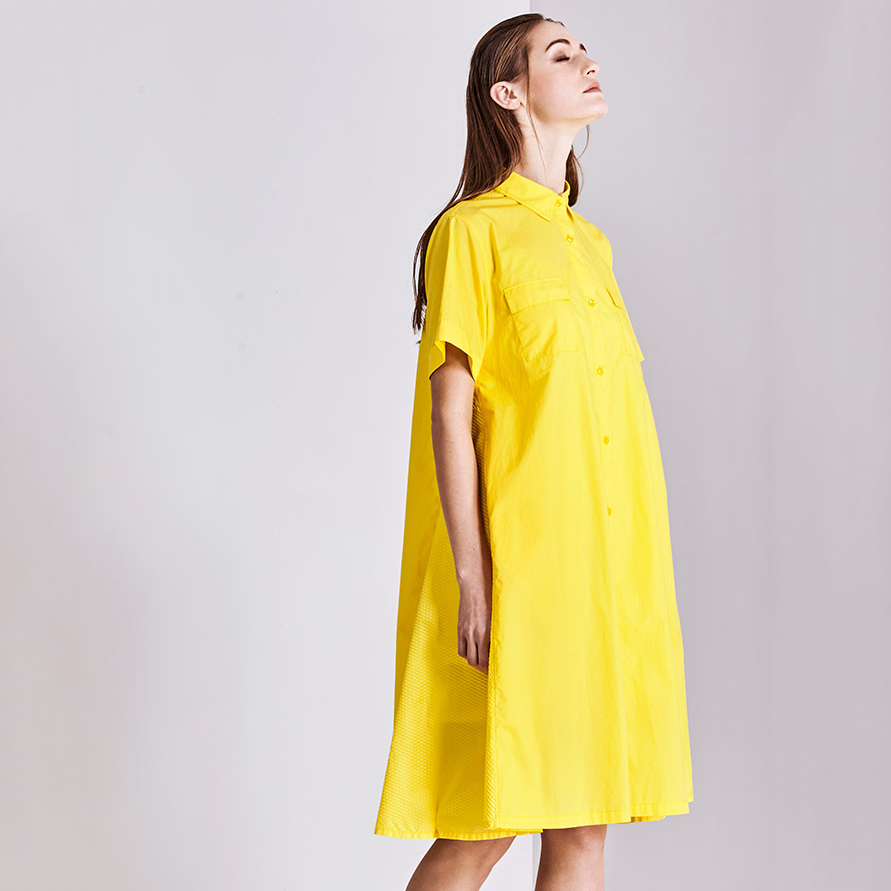 Dongfan-Yellow Short Sleeve Casual Girl’S Dress - Summer Dresses Online-2