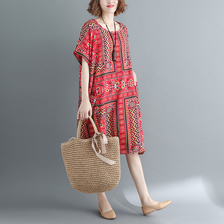 Dongfan-Loose Dress New Arrive With A Pocket | Beautiful Summer Dresses-1