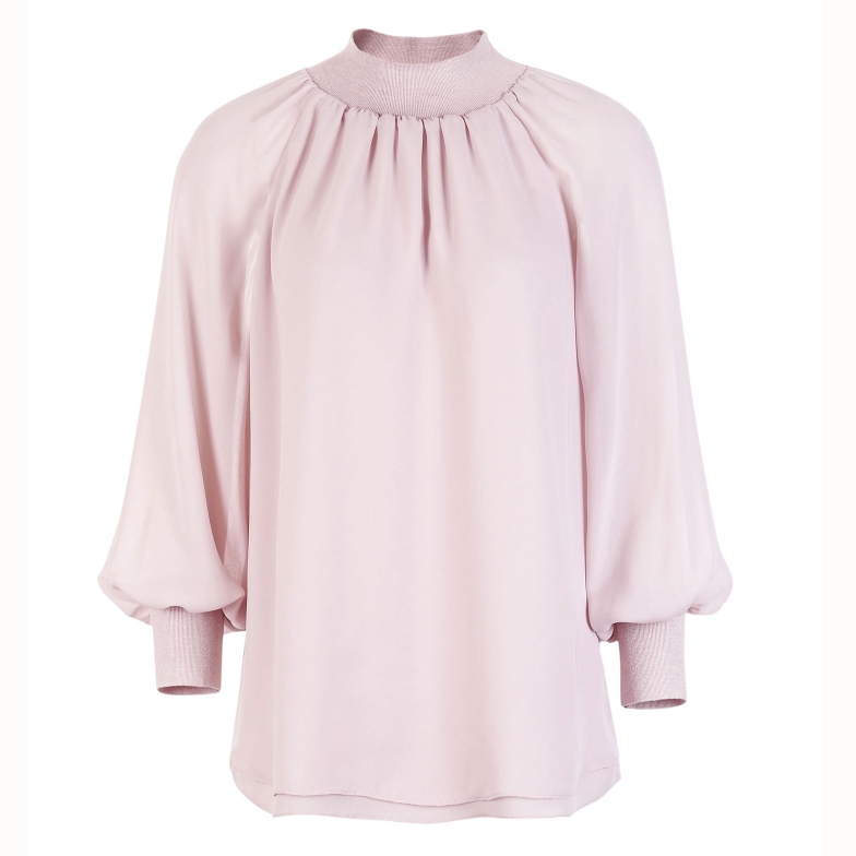 Dongfan-Bubble Sleeve Tops Wholesale - Ladies Long Sleeve Blouses-1