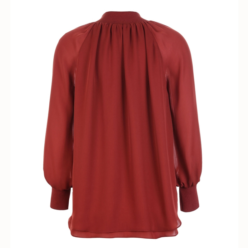 Dongfan-Bubble Sleeve Tops Wholesale - Ladies Long Sleeve Blouses-6