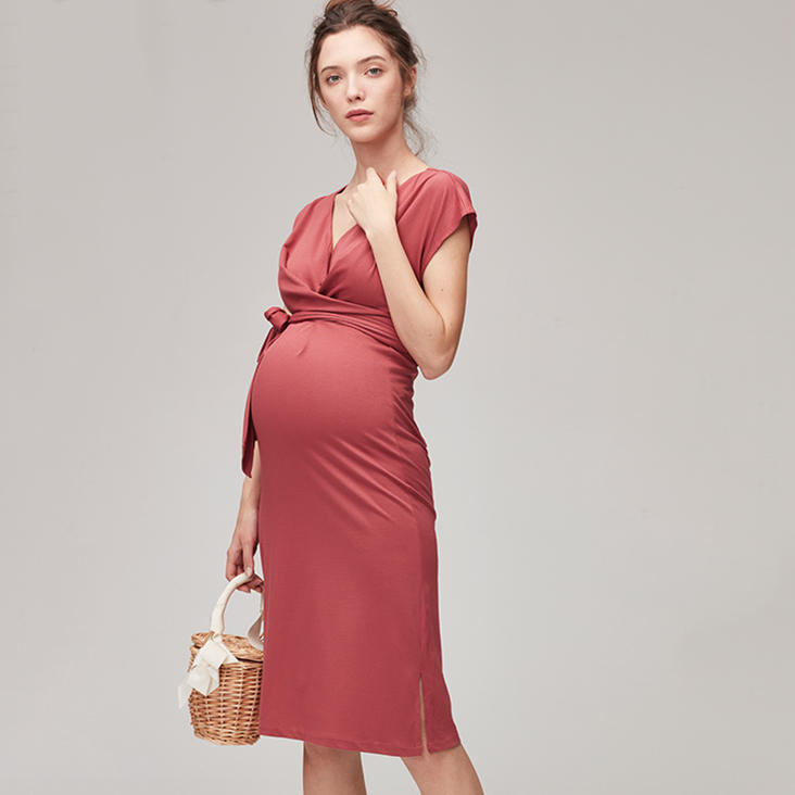 wholesale cotton maternity dress for women