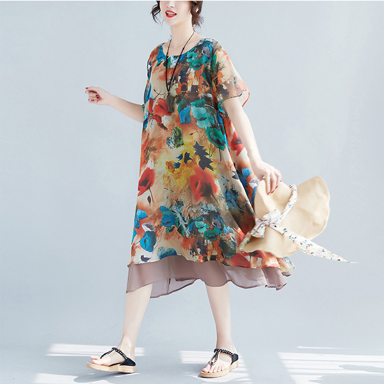 Dongfan-Loose Dress New Arrive With A Pocket | Beautiful Dresses For Ladies-1